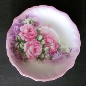 Victoria's Garden China Saucer with Roses